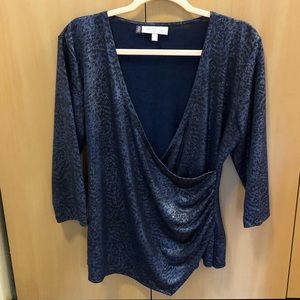 Jennifer Lopez Women’s L Blue Blouse